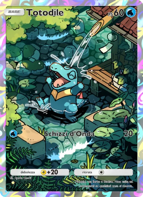 Totodile card in Italian