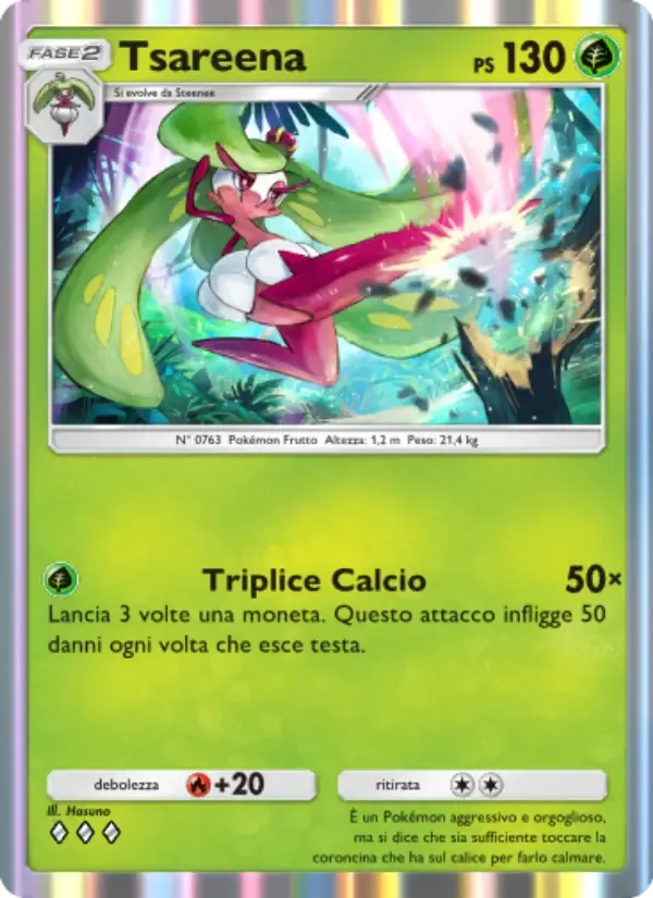 Tsareena card in Italian