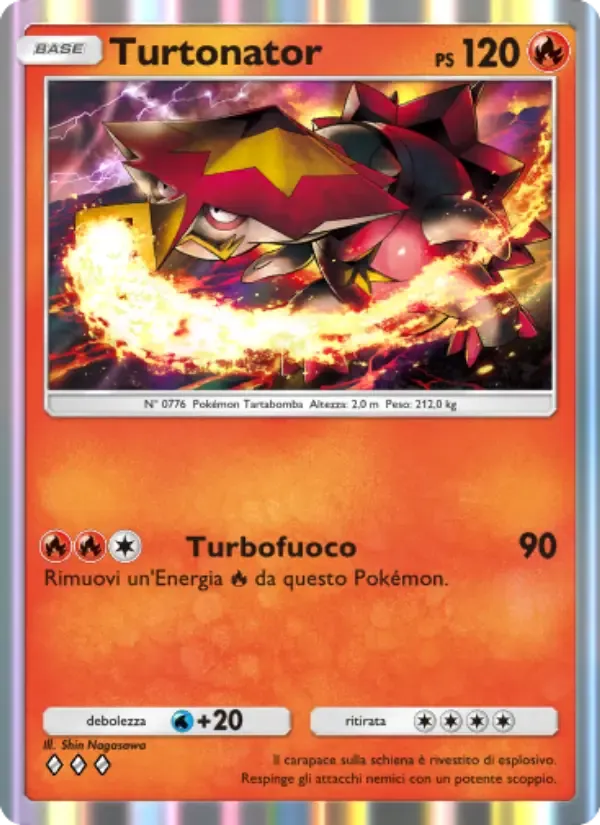 Turtonator card in Italian