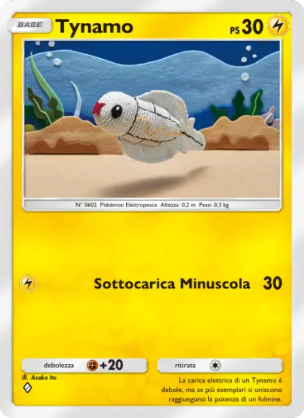 Tynamo card in Italian