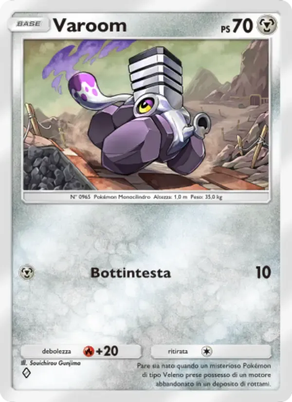 Varoom card in Italian