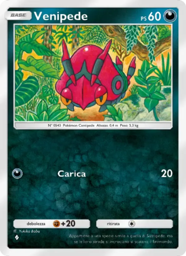 Venipede card in Italian