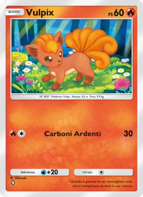 Vulpix card in Italian