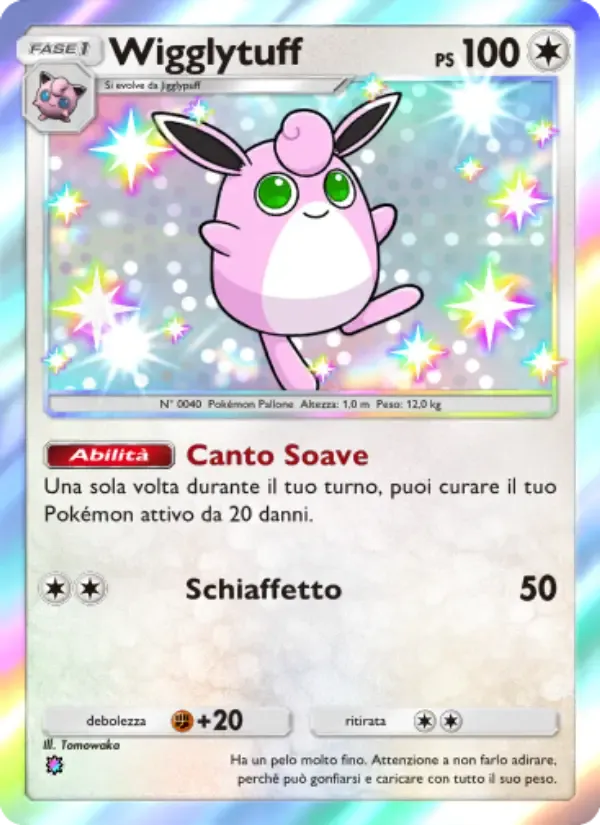 Wigglytuff card in Italian