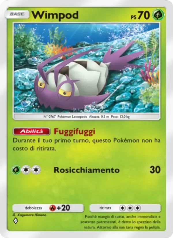 Wimpod card in Italian