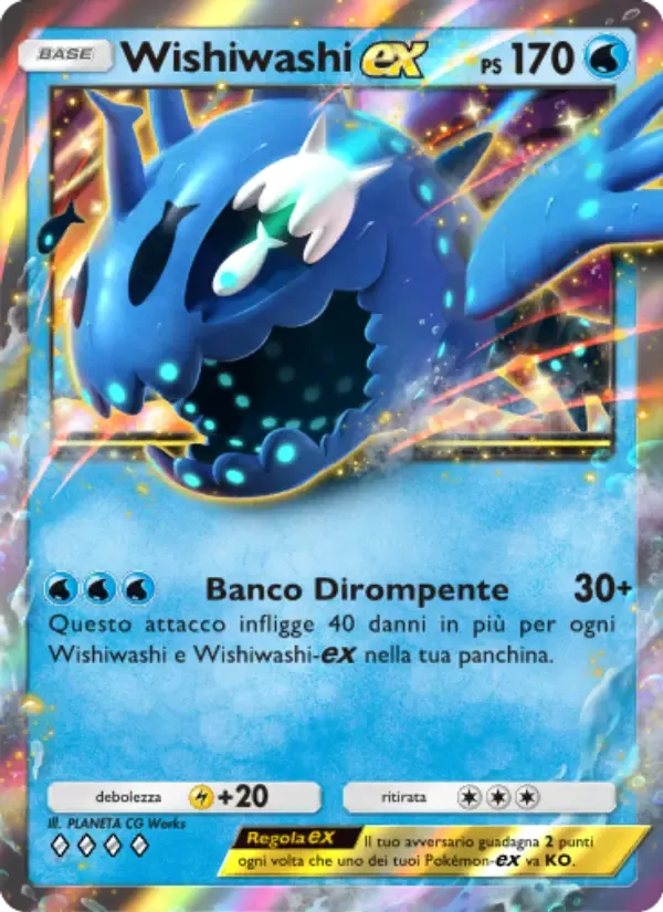 Wishiwashi ex card in Italian