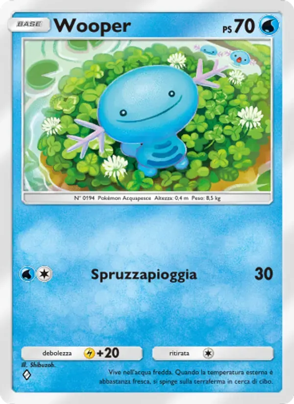 Wooper card in Italian