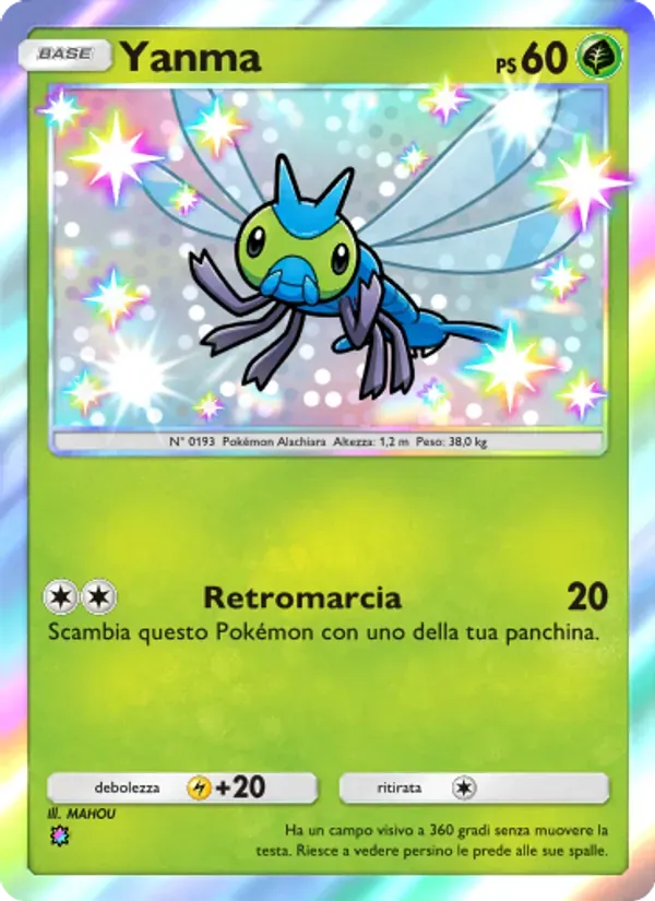 Yanma card in Italian