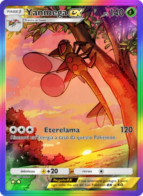 Yanmega ex card in Italian