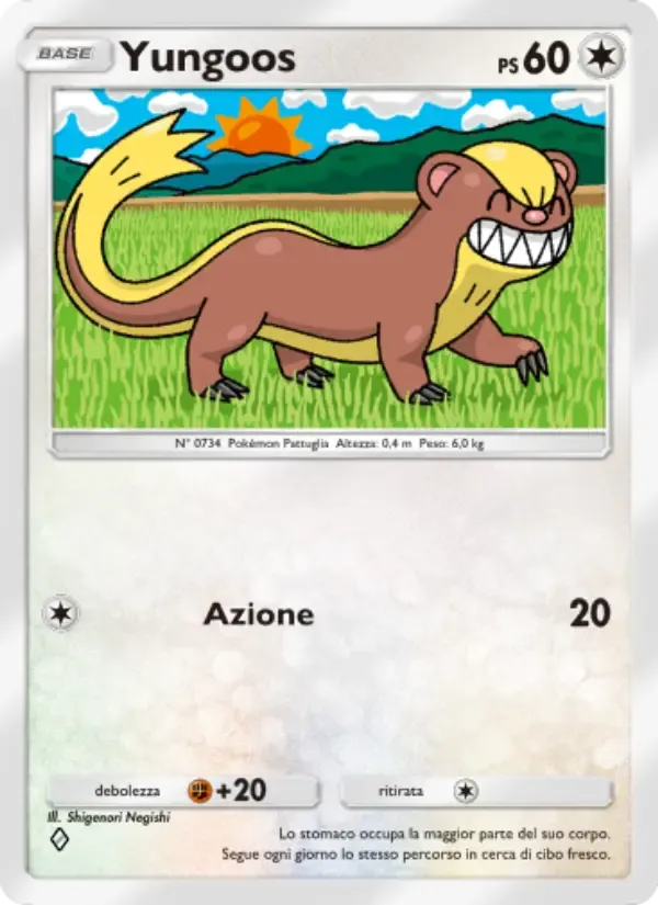 Yungoos card in Italian