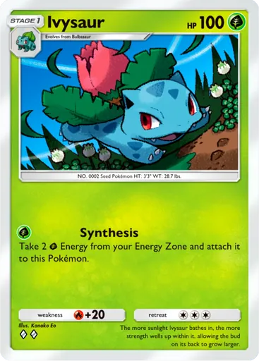 Ivysaur (b1a-002) card in Pokémon TCG Pocket