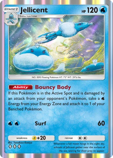 Jellicent (b1-069) card in Pokémon TCG Pocket