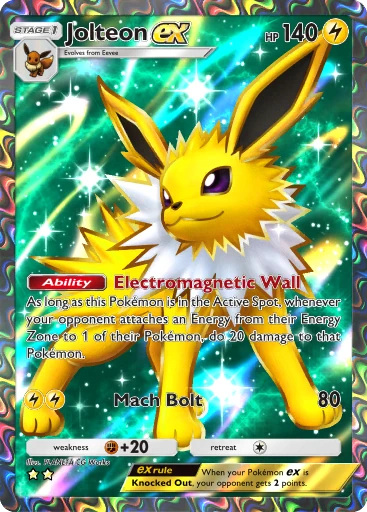 Jolteon ex (b1-257) card in Pokémon TCG Pocket