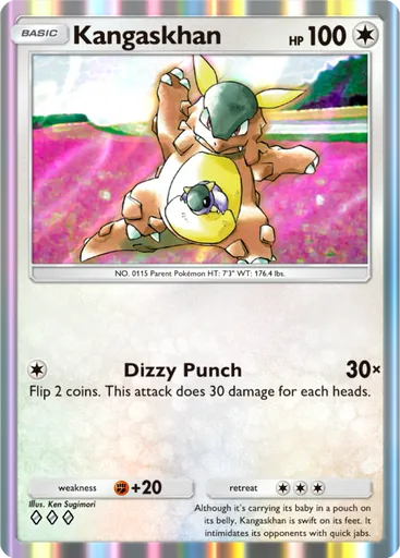 Kangaskhan (a1-203) card in Pokémon TCG Pocket