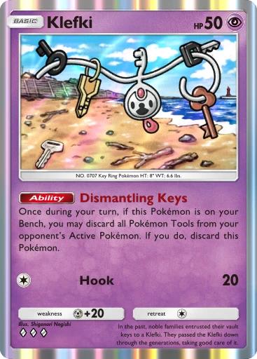 Klefki (b1-120) card in Pokémon TCG Pocket