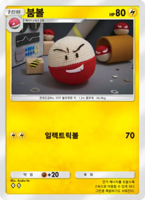 Electrode card in Korean