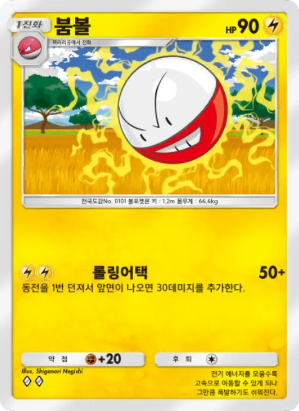 Electrode card in Korean