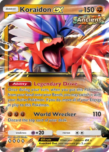 Carte Koraidon ex de Paradox Drive (B3a)