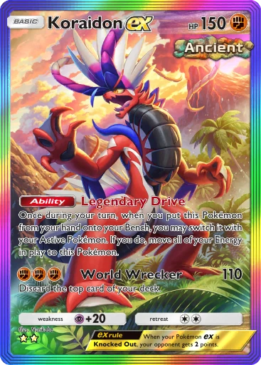 Koraidon ex (b3a-092) card in Pokémon TCG Pocket