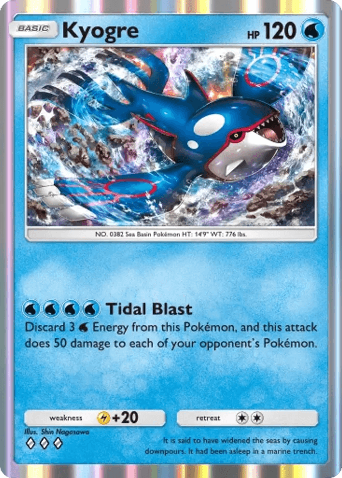 Kyogre (b4-041) card in Pokémon TCG Pocket