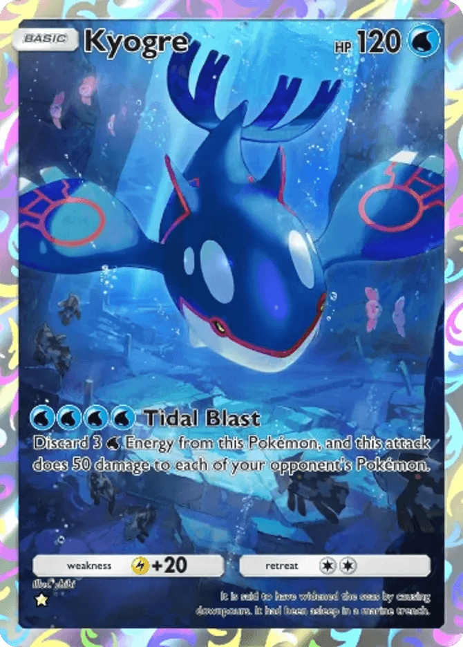 Kyogre card by chibi