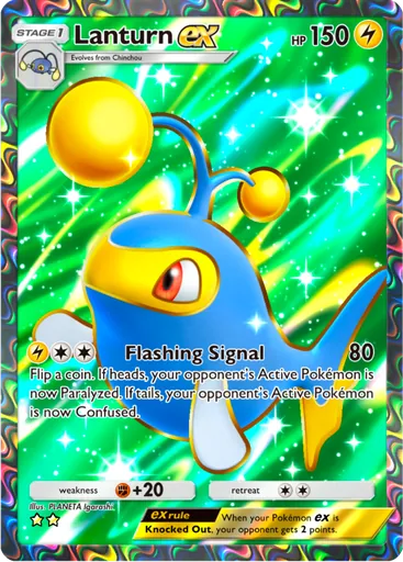 Lanturn ex (a4-189) card in Pokémon TCG Pocket