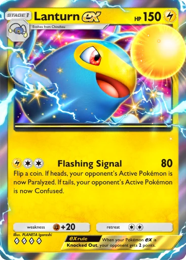 Lanturn ex (a4b-142) card in Pokémon TCG Pocket