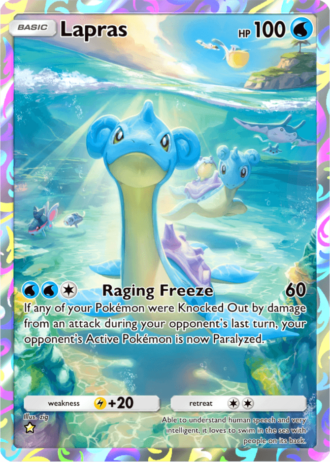 Lapras card by zig