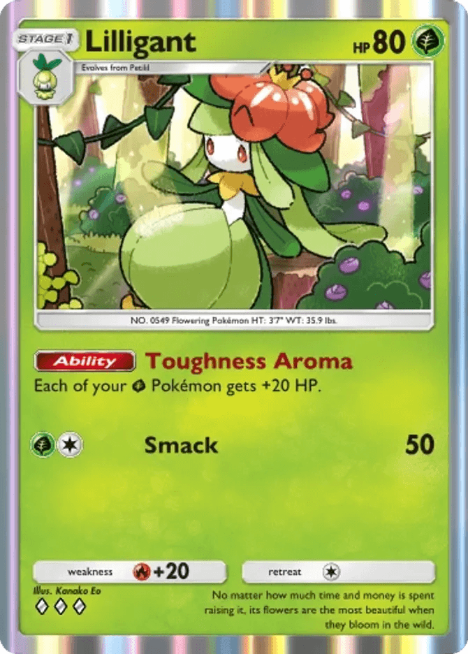 Lilligant card by Kanako Eo