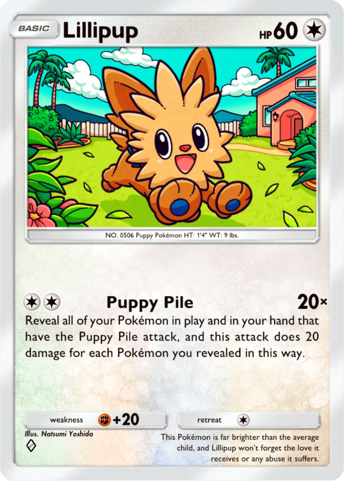 Lillipup card by Natsumi Yoshida