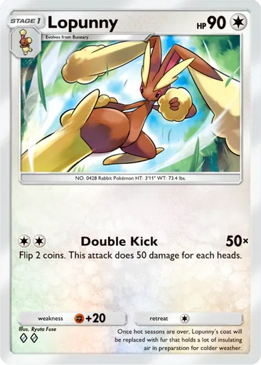 Lopunny (b1a-063) card in Pokémon TCG Pocket