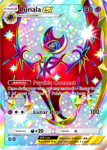 Lunala ex (b1a-099) card in Pokémon TCG Pocket