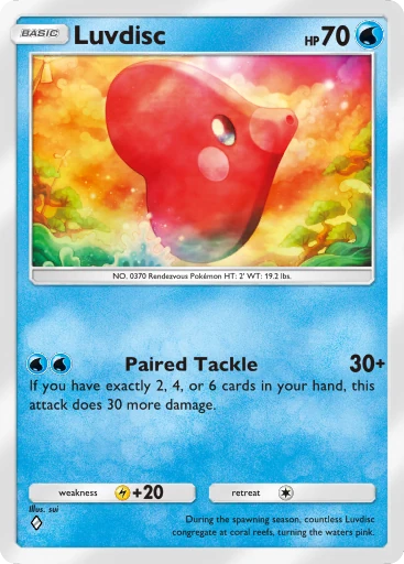 Luvdisc (b1-060) card in Pokémon TCG Pocket