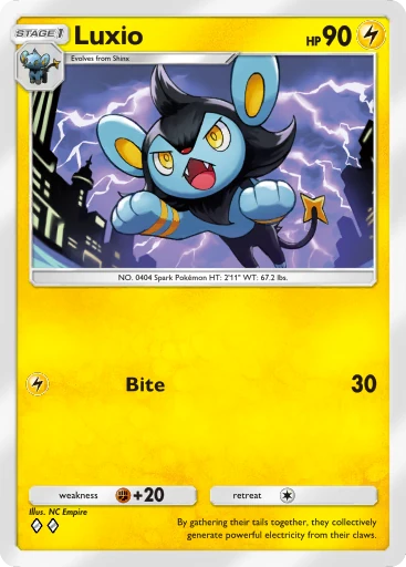 Luxio (b1-087) card in Pokémon TCG Pocket