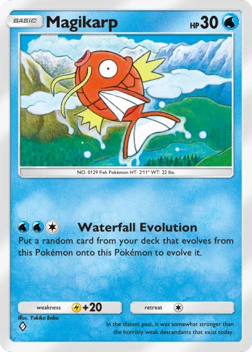 Magikarp (b1-050) card in Pokémon TCG Pocket