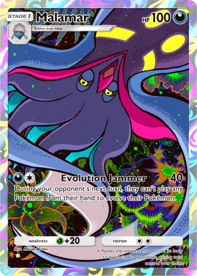 Malamar card by Masako Tomii