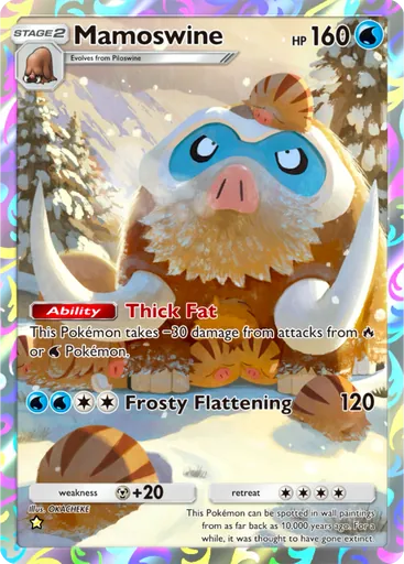 Mamoswine (a2-160) card in Pokémon TCG Pocket