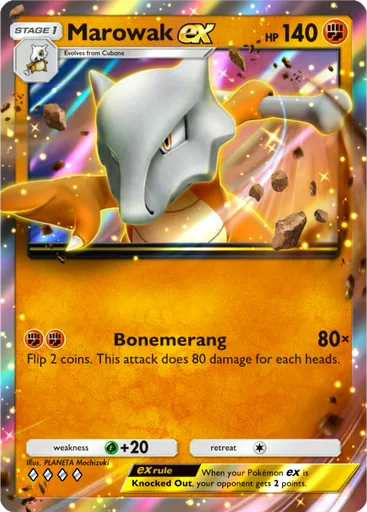 Marowak ex (a1-153) card in Pokémon TCG Pocket
