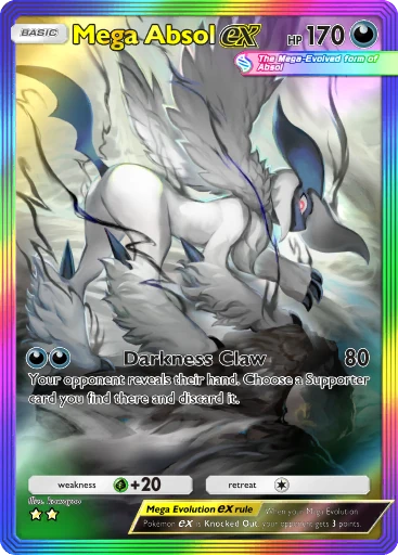 Mega Absol ex (b1-280) card in Pokémon TCG Pocket