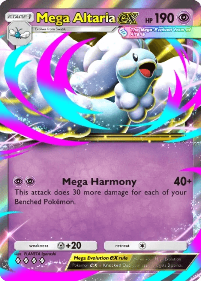 Mega Altaria ex (b4b-107) card in Pokémon TCG Pocket