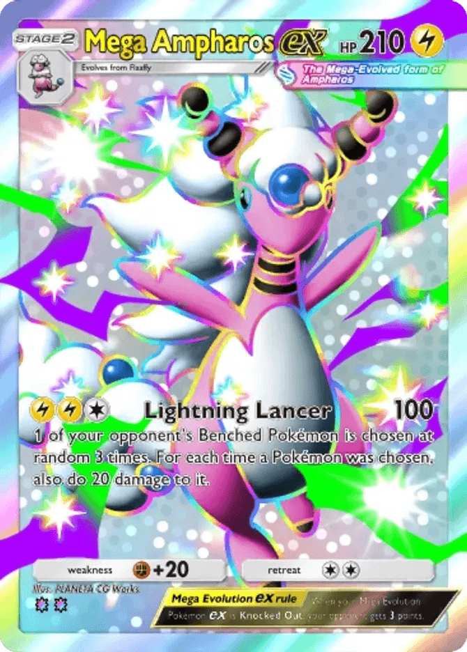 Mega Ampharos ex (b3b-103) card in Pokémon TCG Pocket