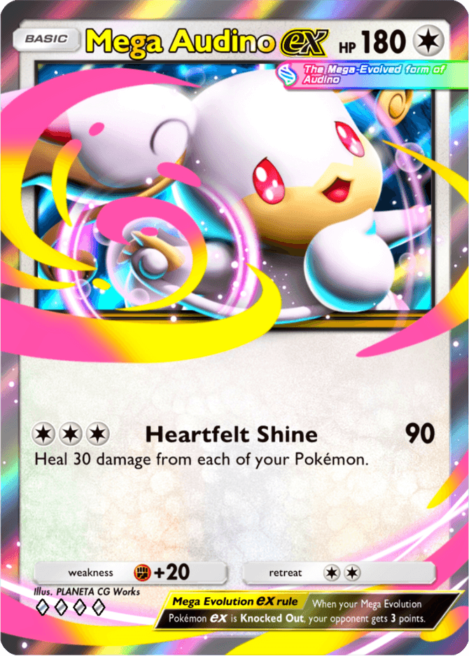 Mega Audino ex (b3-141) card in Pokémon TCG Pocket