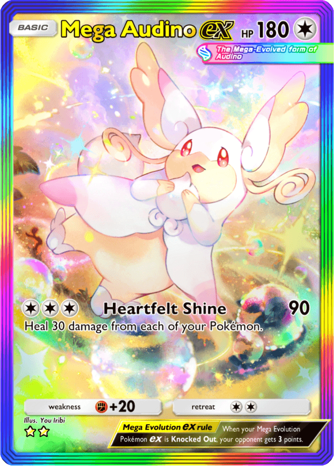 Mega Audino ex (b3-202) card in Pokémon TCG Pocket