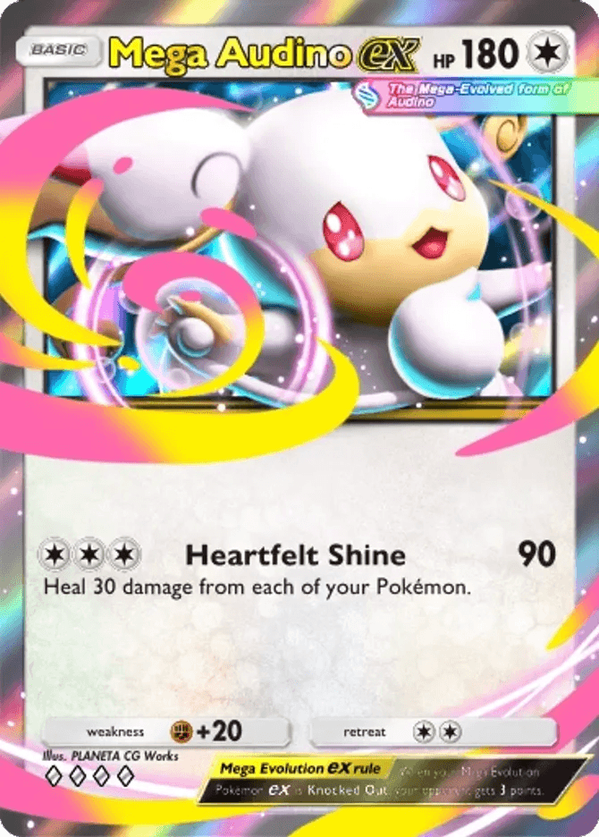 Mega Audino ex (b4b-190) card in Pokémon TCG Pocket