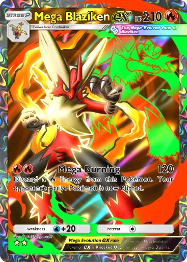 Mega Blaziken ex (b1-254) card in Pokémon TCG Pocket