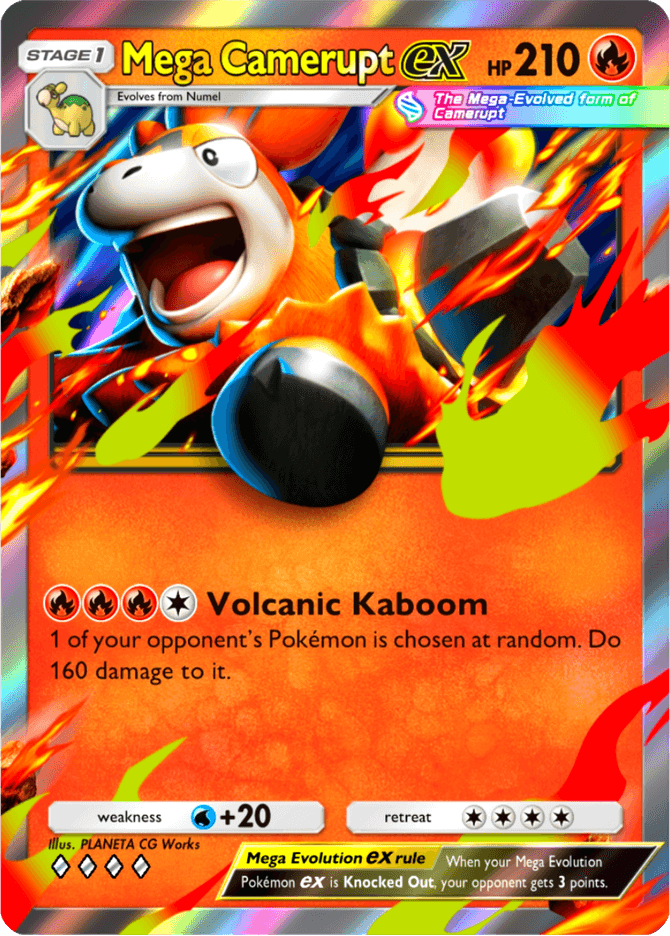 Mega Camerupt ex (b3-023) card in Pokémon TCG Pocket
