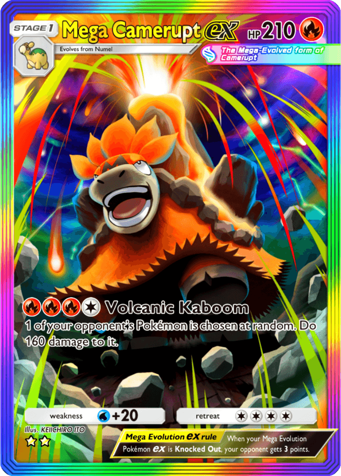 Mega Camerupt ex (b3-195) card in Pokémon TCG Pocket