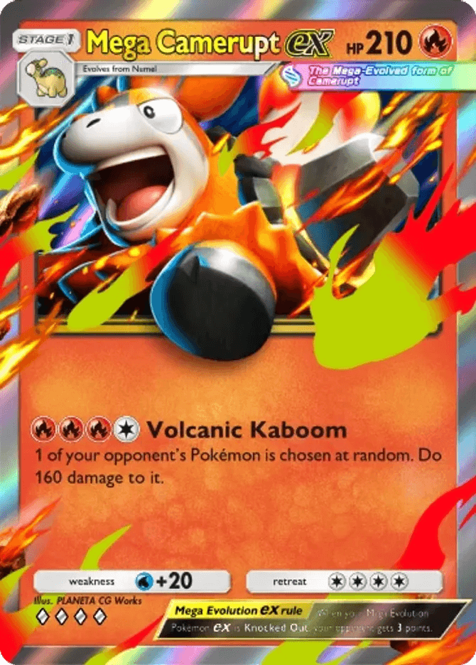 Mega Camerupt ex (b4b-043) card in Pokémon TCG Pocket