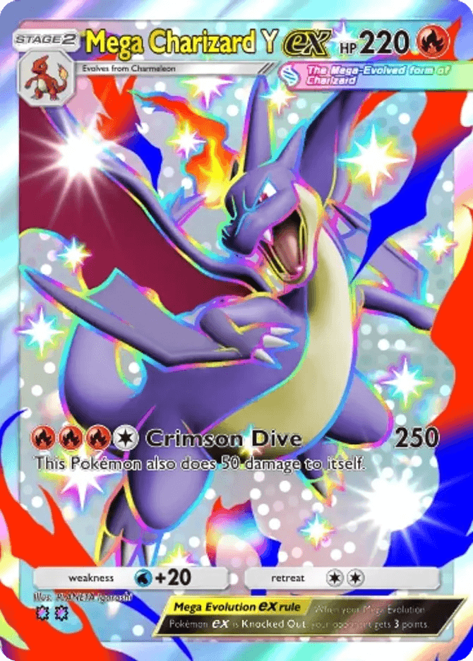 Mega Charizard Y ex (b4a-105) card in Pokémon TCG Pocket