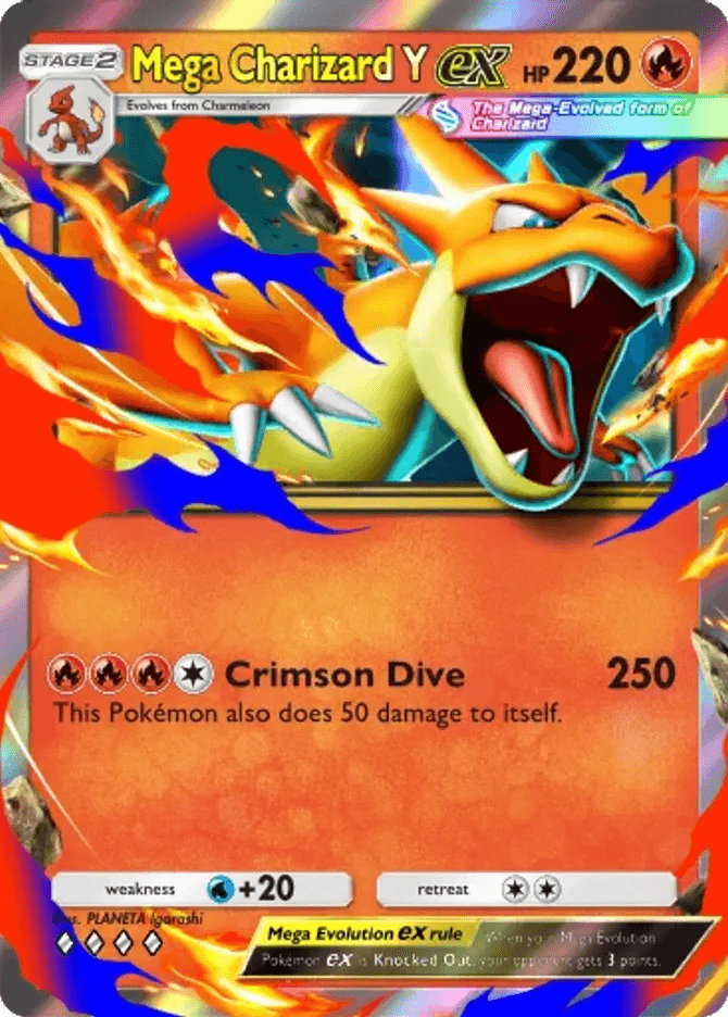 Mega Charizard Y ex (b4b-032) card in Pokémon TCG Pocket